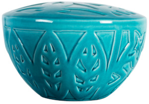 Ceramic Urn Aqua - Aroha Funerals