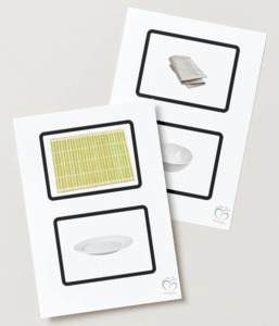 Printable PDF Download Montessori Toddler Classified Language Cards – setting &hellip;