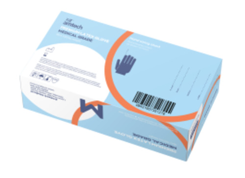 Latex Gloves Powder Free Medium 100pk