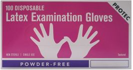 Waxing: Latex Gloves Powder Free- Extra Large - 100pk