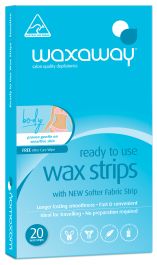 Waxing: WAXAWAY - RTU SENSITIVE 20's WAX STRIPS (BODY)
