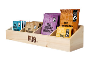 Guest Amenities: Wooden One Fairtrade Display