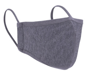 Covid 19: Reuseable Washable Flexible Face Mask 2-ply- Grey