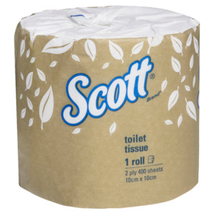 Kimberley Clark: Scott Toilet Rolls 2-ply 400sht Ctn/48