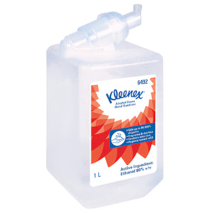 Sanitisers: Kleenex Alcohol Foam Hand Sanitiser 1000ml