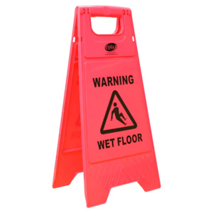 Floor Signs: Floor Signs - Wet Floor Pink