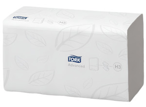 V Fold Interfold: Tork Single Fold Towel 2-ply