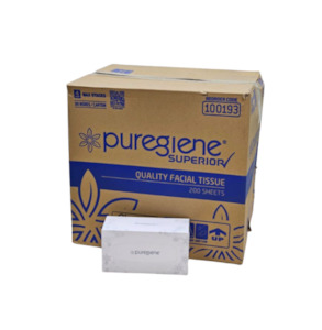 2ply Tissues: Puregiene Facial Tissues - 200's