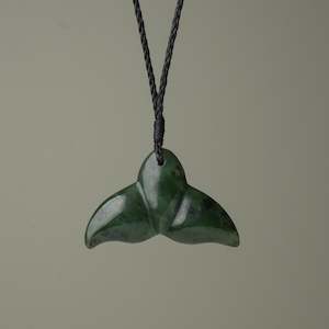 Whale's Tail Pounamu Large Pendant