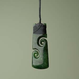 Black Friday 20: Large Pounamu Toki with Koru