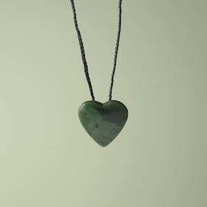 Heart: Pounamu Kawakawa Heart Small
