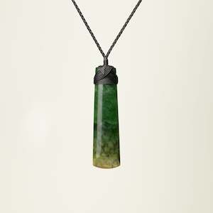 Whakamaharatanga Remembrance: Large Flower Pounamu Toki Pendant