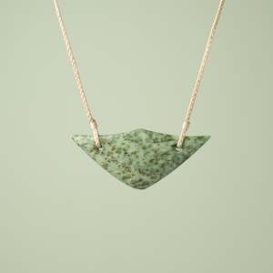 Greenstone Pounamu Breast Plate Necklaces: Large Kokopu Pounamu Breastplate