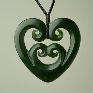 Kotahitanga Unity: Manawa Koru Kawakawa Large Pendant