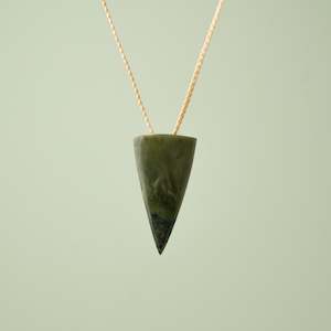 Medium Kawakawa Pounamu Niho Tooth Pendant