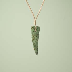 Large Inanga Pounamu Niho Tooth Pendant