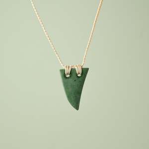 Small Inanga Pounamu Niho Tooth Pendant