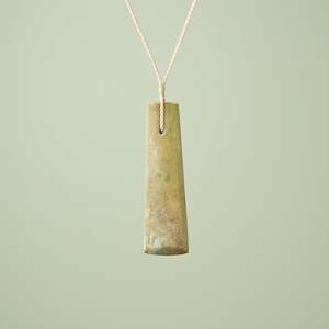 Extra Large Raukaraka Pounamu Toki Pendant