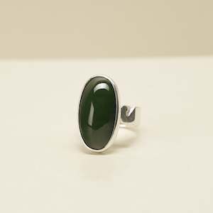All: Sterling Silver Kawakawa Pounamu Ring