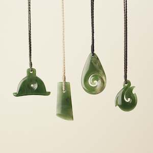 Natural Greenstone Pendant: Mini Rebinding