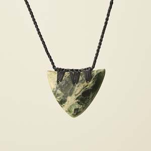 Niho Tooth Flower Pounamu Medium Pendant
