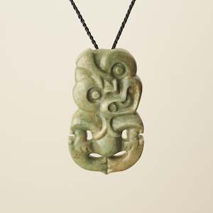 Hei Tiki: Hei Tiki Raukaraka Pounamu XL Pendant