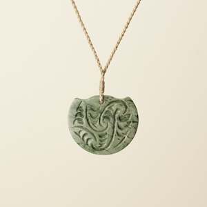 Black Friday 40 Off: Breastplate Kōuma Whakarei Carved Inanga Pounamu Medium