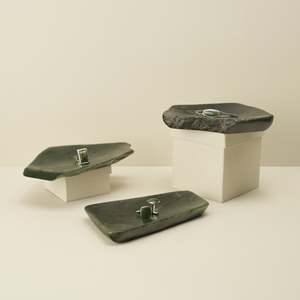 Jade Greenstone Natural Bowl Small