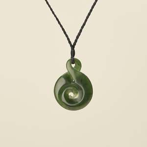 Pikorua Koru – Pounamu Medium Pendant