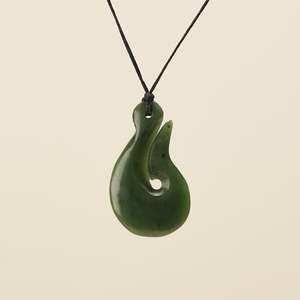 Best Sellers: Hei Matau Pendant Medium Kawakawa