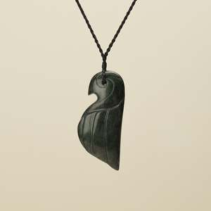 Manu Bird Large Pounamu Pendant