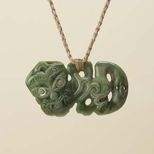 Hei Tiki Inanga Pounamu XL Pendant