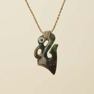All: Manaia Medium Totoweka Pounamu Pendant