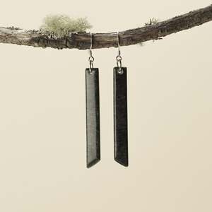 Drop Hapopo Pounamu Medium Earrings 60mm