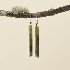 Medium Tangiwai Pounamu Earrings 60mm