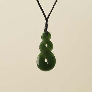 Kahurangi Double Pikorua Medium Greenstone Pendant