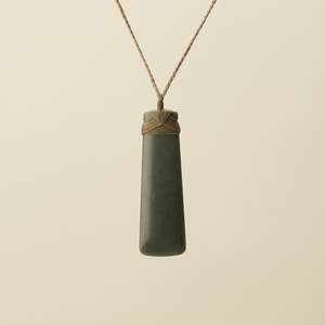 Autumn Sale: Toki Inanga Matte Pounamu Large, Tan Binding