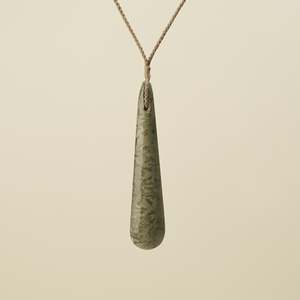 Roimata Raukaraka Kōkopu Pounamu Extra Large Pendant