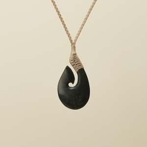 Kawakawa Hei Matau Pounamu Pendant Small
