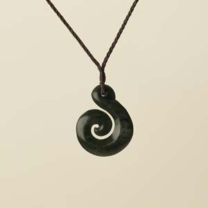 Koru Hei Matau Medium Pounamu Pendant