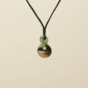 Extra Small Raukaraka Pounamu Pikorua Pendant