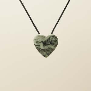 Manawa Inanga Matte Pounamu Medium Pendant