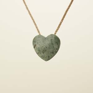 Manawa Inanga Matte Pounamu Medium Pendant