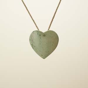 Pendants: Manawa Heart Raukaraka Pounamu Large Pendant