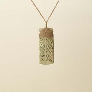 Pendants: Toki Whakarei Carved Pounamu Large Pendant SC