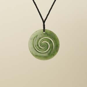 Koru Pendants: Koru Double Pounamu Large Pendant