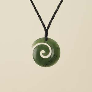 Koru Open Pounamu Small Pendant