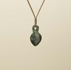 Pikoura Flower Putiputi Pounamu Medium Pendant