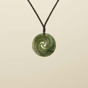 Medium Flower Double Koru Pounamu Pendant