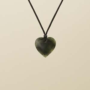 Manawa Heart Extra Small Pounamu Pendant